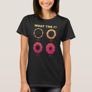 T-shirt Camera Lens Drôle Dire Aperture Photographe Pho