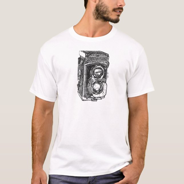 T-shirt Caméra Rolleiflex vintage (Devant)