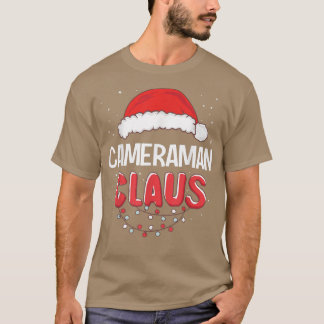 T-shirt Cameraman Santa Claus Christmas Matching Costume T