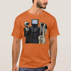 T-shirt Cameraman Speakerman TVman Skibidi Toilet mème gam