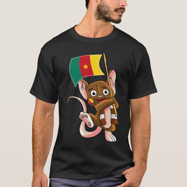 T-shirt Cameroon Fan Mouse (Devant)