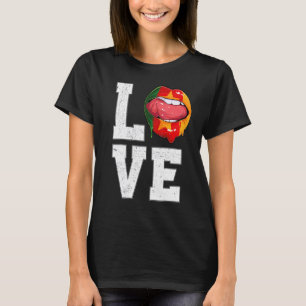 T-shirt Cameroun Drapeau Football Fan Amour Camerounais