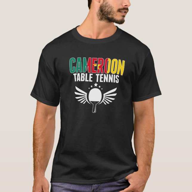 T-shirt Cameroun Tennis de table camerounais Ping Pong Sup (Devant)