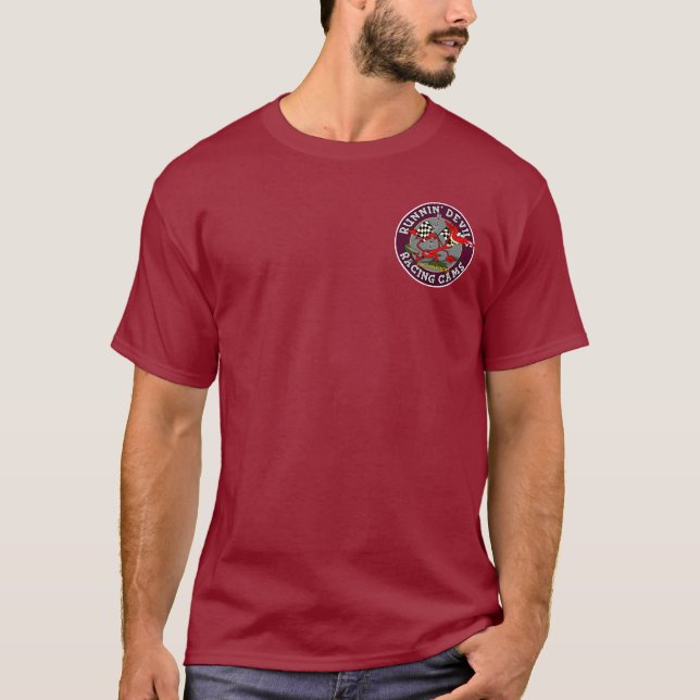 T-shirt Cames d'emballage de diables de Runnin (Devant)