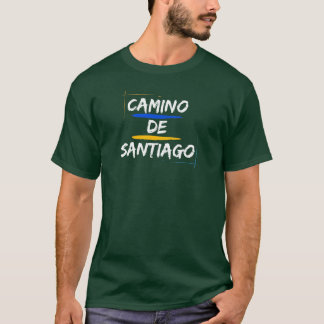 T-shirt Camino de Santiago Texte blanc uniquement