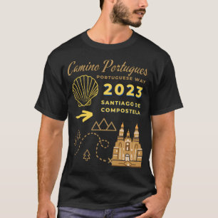 T-shirt Camino Portugues Portugal Way 2023 Santiago De C