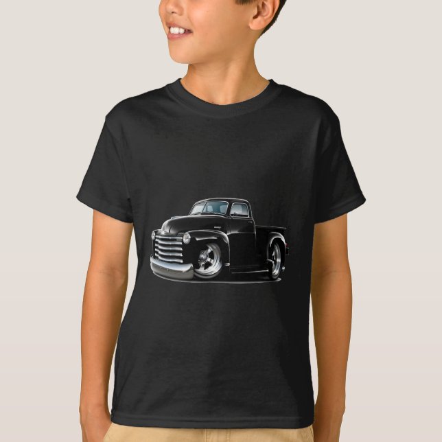 T-shirt Camion 1950-52 noir de Chevy (Devant)