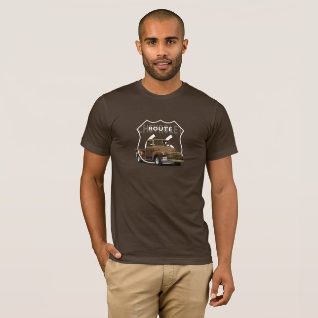 T-shirt Camion 1950 de Chevrolet 3100. Itinéraire 66 (Devant entier)