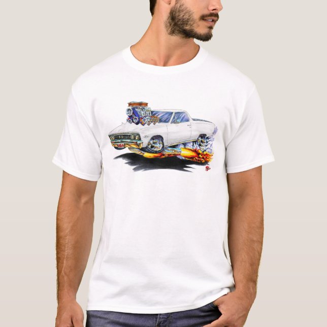 T-shirt Camion 1967 de blanc d'EL Camino (Devant)
