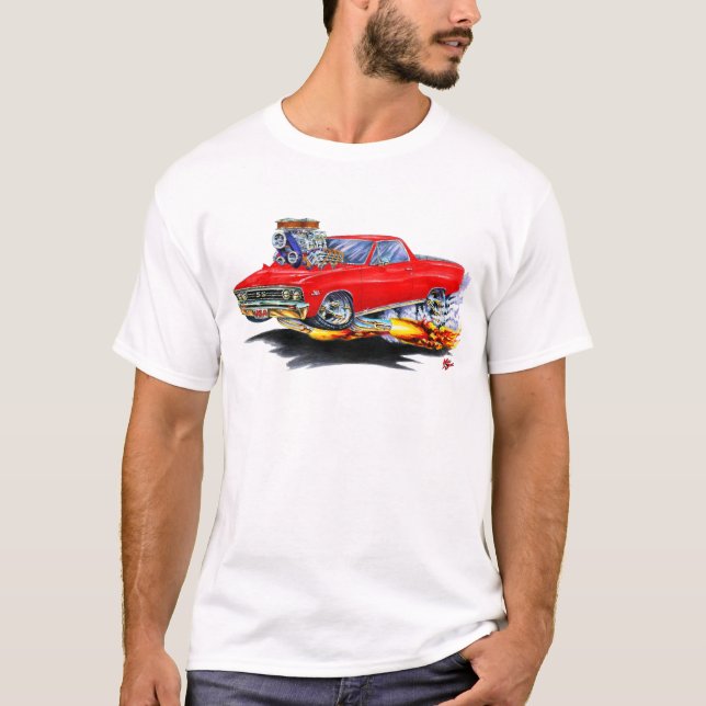 T-shirt Camion 1967 de rouge d'EL Camino (Devant)
