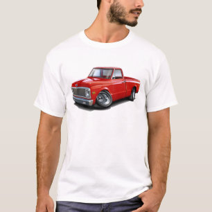 T-shirt Camion 1970-72 de rouge de Chevy C10