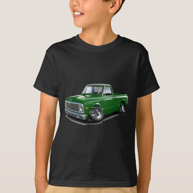 T-shirt Camion 1970-72 vert de Chevy C10 (Devant)