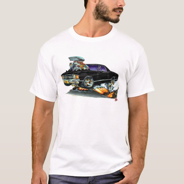 T-shirt Camion 1971-72 noir d'EL Camino (Devant)