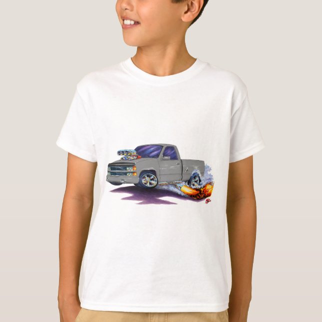 T-shirt Camion 1988-98 de gris de Silverado (Devant)