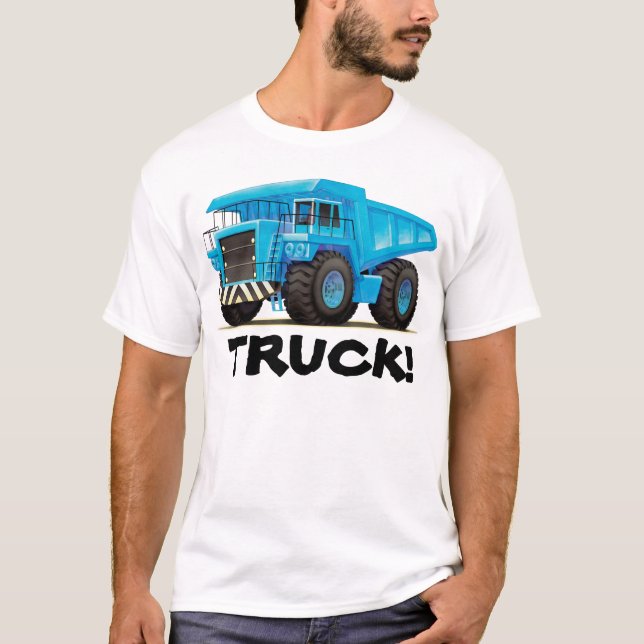 T-shirt Camion à benne basculante de la construction des (Devant)