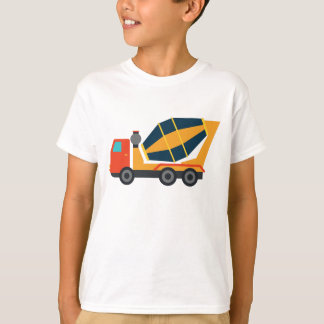 T-shirt Camion à ciment jaune