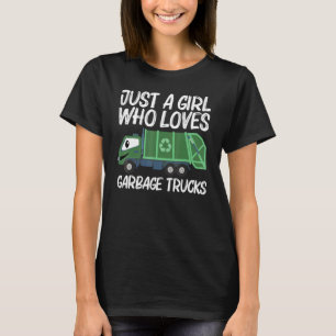 T-shirt Camion À Déchets Pour Filles Camion À Déchets Pour