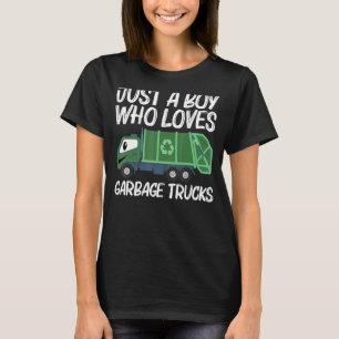 T-shirt Camion À Déchets Pour Garçons Camion À Déchets Pou