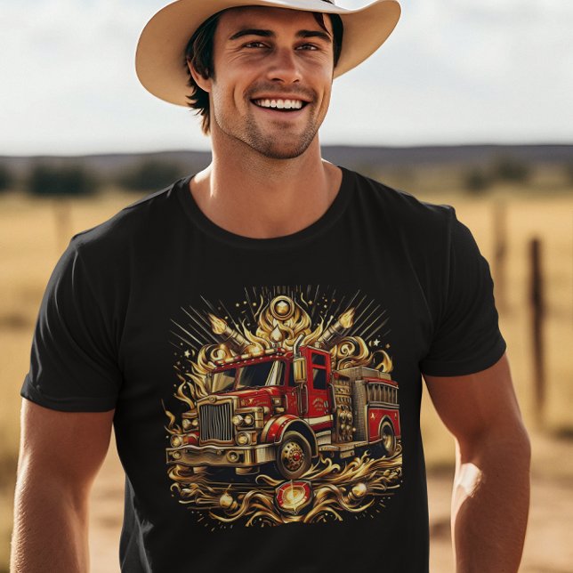 T-shirt Camion À Flames (Créateur téléchargé)