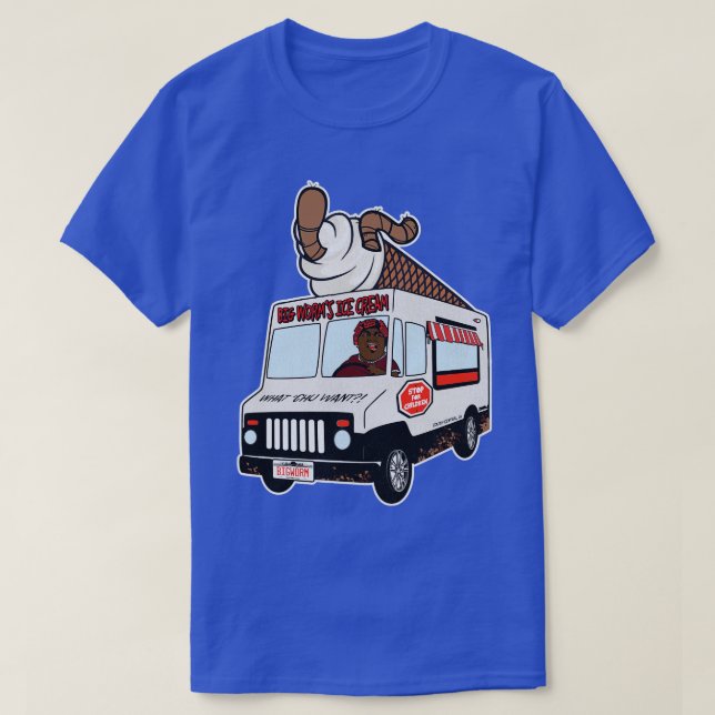 T-shirt Camion à glace à gros vers (Design devant)