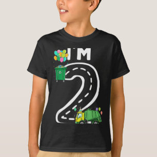 T-shirt Camion à ordures de 2 ans Garçon de 2 ans