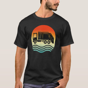 T-shirt Camion à ordures recyclant les déchets Rétro Couch