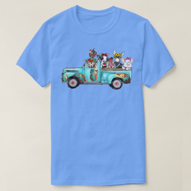 T-shirt Camion animal de ferme mignonne pour Amoureux des  (Design devant)