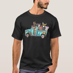 T-shirt Camion Animal De Ferme Pour Animaux Enfants Garçon
