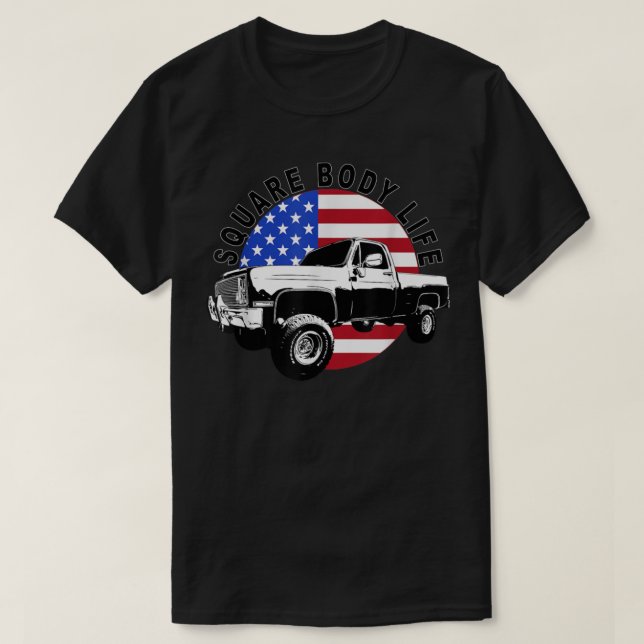 T-shirt Camion Carré classique 4X4  (Design devant)