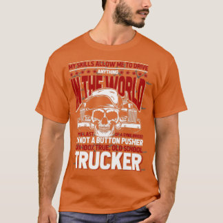T-shirt Camion conducteur Old School