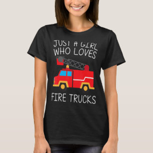 T-shirt Camion cool D'Incendie Pour Filles Camion D'Incend