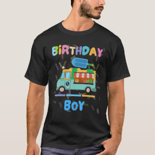 T-shirt Camion crème glacée Anniversaire garçons fête thèm