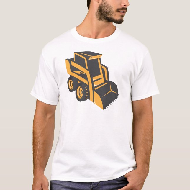 T-shirt camion de bêcheur de boeuf de dérapage (Devant)