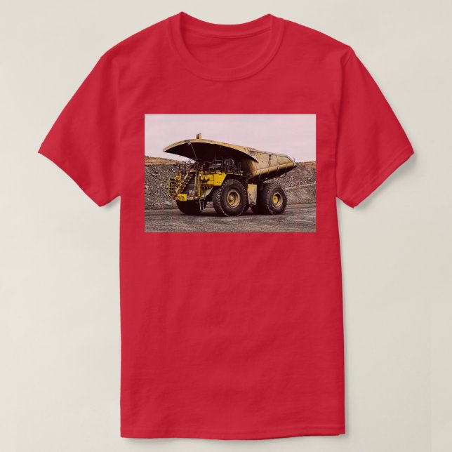 T-shirt Camion de camionnage minier (Design devant)