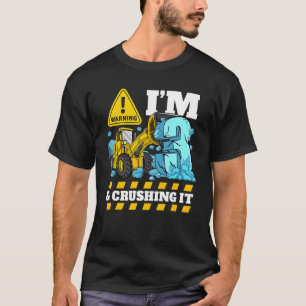 T-shirt Camion de construction 3e anniversaire garçon 3 Bu