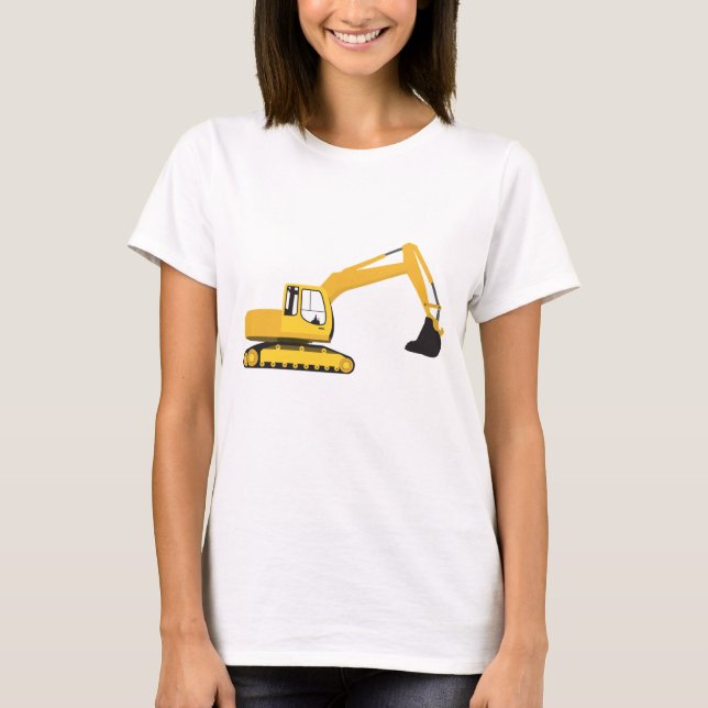 T-shirt Camion de construction de l'excavateur (Devant)