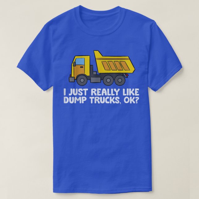T-shirt Camion De Construction J'Aime Vraiment Les Camions (Design devant)