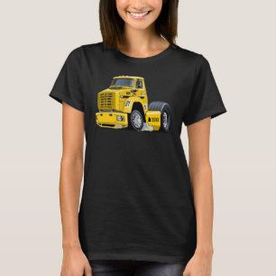 T-shirt camion de course de dessin animé