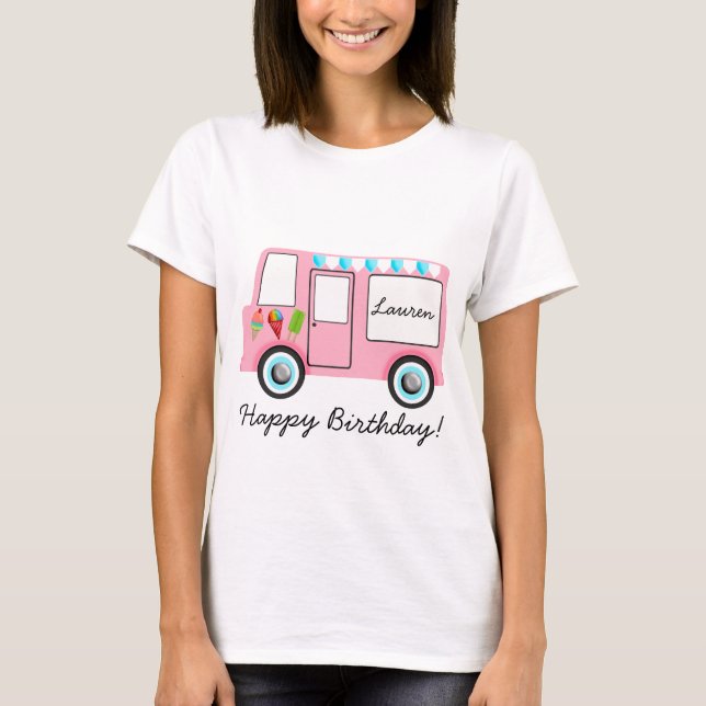 T-shirt Camion de crème glacée (Devant)