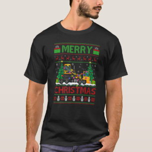 T-shirt Camion de dépannage arbre de Noël Santa méchant c