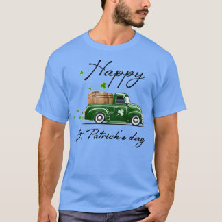 T-shirt Camion de ferme Joyeux St Patrick's Day Truck Gree