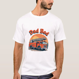 T-shirt camion de feu papa Bod - Drôle