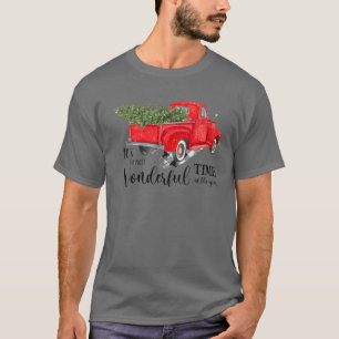 T-shirt Camion De Noël C'Est Le Moment Le Plus Merveilleux