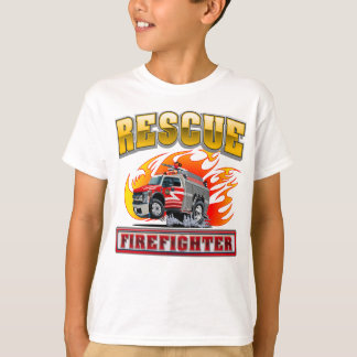 T-shirt Camion de pompiers de dessin animé