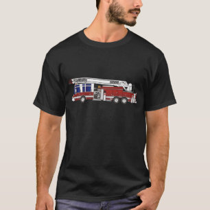T-shirt Camion de pompiers d'échelle