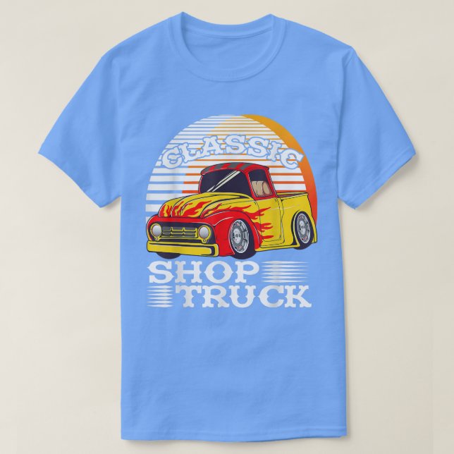 T-shirt Camion de ramassage Customisé Classic Shop Camion  (Design devant)