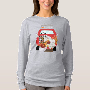 T-shirt Camion de ramassage de la saison citrouille