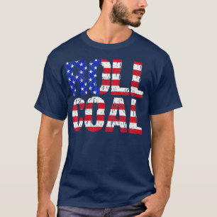 T-shirt Camion de ramassage diesel de charbon roulé Camion