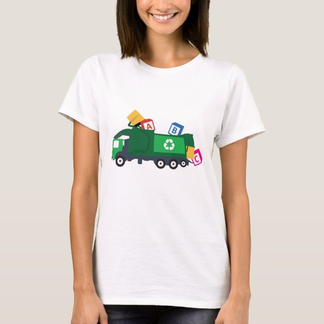 T-shirt Camion de recyclage ABC (Devant)