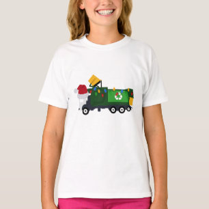 T-shirt Camion de recyclage de Noël